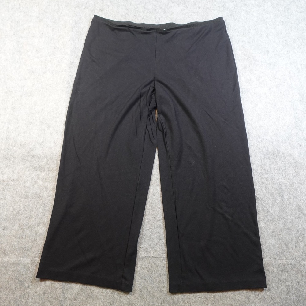 J. Jill Pants Womens Extra Large Petite Black Ponte Full Leg Pull On Stretch
